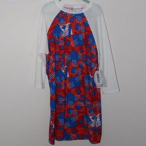 LuLaRoe Sloan kids baseball shirt, 14